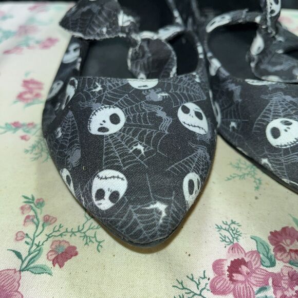 Torrid Disney Nightmare Before Christmas Jack Bats Flats Slip On Womens 10.6 - Picture 4 of 11